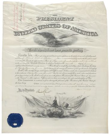 Lot #17 Grover Cleveland Signed Document