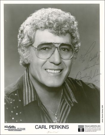 Lot #886 Carl Perkins Signed Photograph - Image 1