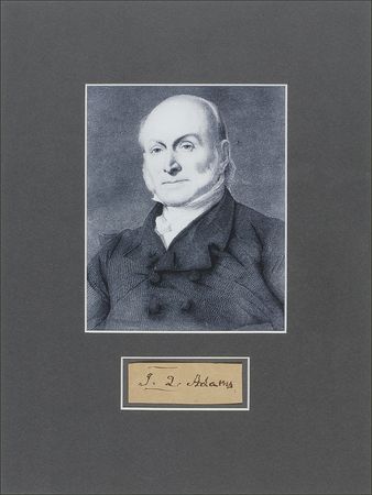 Lot #2 John Quincy Adams Signature