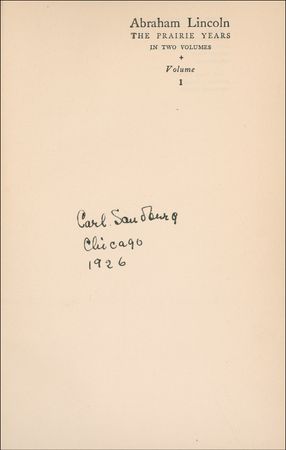 Lot #688 Carl Sandberg Book - Image 1