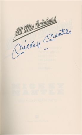 Lot #1426 Mickey Mantle Book - Image 1