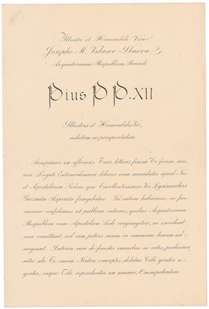 Lot #326 Pius XII Signed Document - Image 1