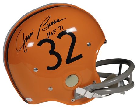 Lot #1311 Jim Brown Football Helmet - Image 1