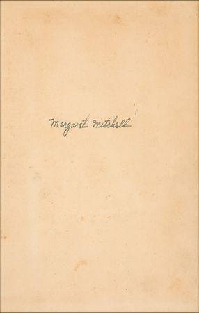 Lot #659 Margaret Mitchell: Signed May 1936, first printing and first edition of Gone With the Wind - Image 1