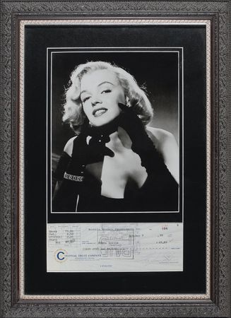 Lot #1166 Marilyn Monroe: Monroe benefits a close friend and eventual will beneficiary with this very check - Image 1