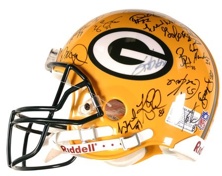 Lot #1366 Green Bay Packers Football Helmet - Image 1