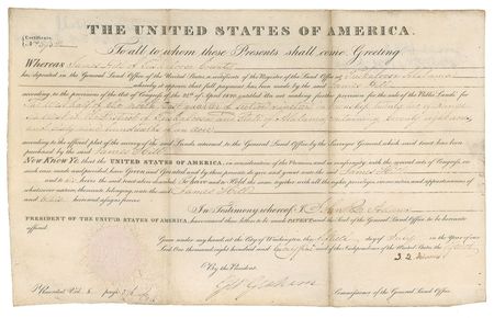 Lot #3 John Quincy Adams Signed Document