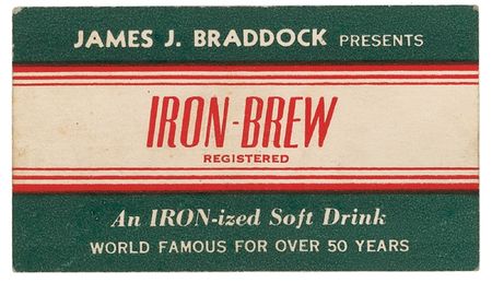 Lot #1305 James J. Braddock and Abe Simon Business Card - Image 2