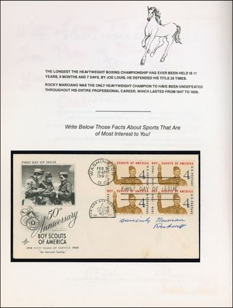 Lot #682 Norman Rockwell, Helen Keller, and Robert Baden-Powell Scrapbook - Image 1
