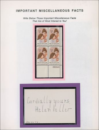 Lot #682 Norman Rockwell, Helen Keller, and Robert Baden-Powell Scrapbook - Image 2