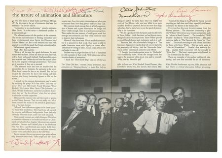 Lot #731 Walt Disney: First edition Art of Animation, signed by Disney and over 30 of his most famous animators, including all of his Nine Old Men - Image 3
