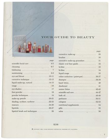 Lot #1167 Marilyn Monroe: Marilyn signs a book of beauty - Image 1