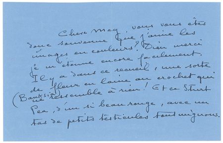 Lot #596 Colette Handwritten Letter Signed - Image 1