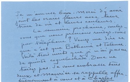Lot #596 Colette Handwritten Letter Signed - Image 2