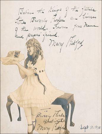 Lot #1192 Mary Pickford Signature - Image 1