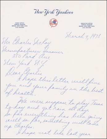 Lot #1381 Elston Howard Handwritten Letter Signed - Image 1