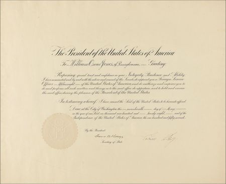 Lot #23 Calvin Coolidge Signed Document