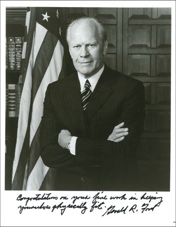Lot #33 Gerald Ford Signed Photograph