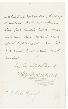 Lot #625 Charles and Catherine Dickens: As both stage-manager and actor in an amateur production, Dickens ?was in managerial agonies at the Theatre all day on Saturday? - Image 3