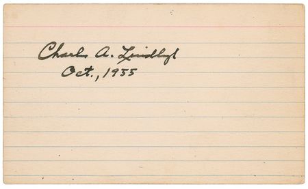Lot #538 Charles Lindbergh Signature - Image 2