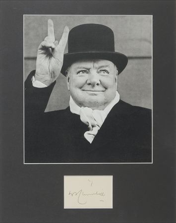 Lot #173 Winston Churchill Signature - Image 2
