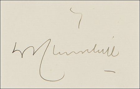 Lot #173 Winston Churchill Signature - Image 3