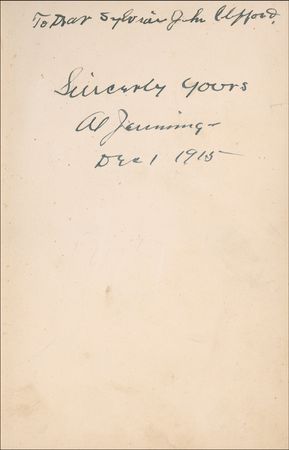 Lot #262 Al Jennings Book - Image 1