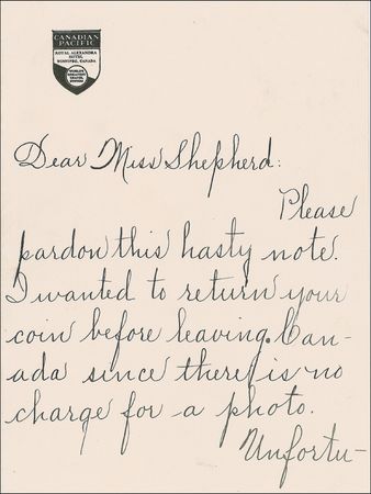 Lot #742 Marian Anderson Handwritten Letter Signed - Image 1