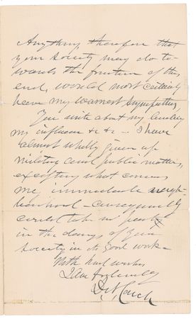 Lot #323 Supreme Court: Benjamin Cardozo Handwritten Letter Signed - Image 2