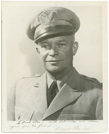 Lot #27 Dwight D. Eisenhower Signed Photograph