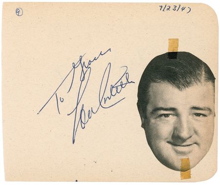 Lot #974 Abbott and Costello Signature - Image 1
