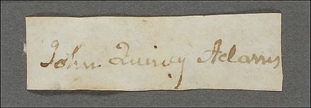 Lot #5 John Quincy Adams Signature - Image 2