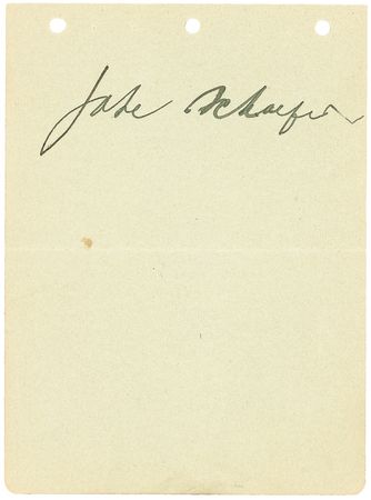 Lot #1400 Willie Hoppe and Jake Schaefer Signature - Image 2