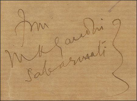 Lot #214 Mohandas Gandhi Signed Envelope - Image 2