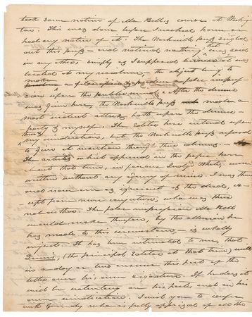 Lot #96 James Polk: Warning the recipient to “Burn this letter as soon as read,” Polk defends himself against his fiercest rival - Image 2