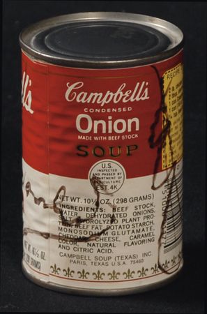 Lot #705 Andy Warhol: Warhol signs a sample of his iconic subject - Image 2
