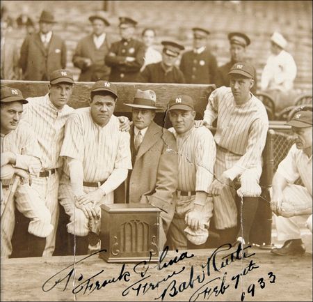 Lot #1482 Babe Ruth Signed Photograph - Image 2