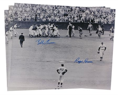 Lot #1495 Bobby Thomson and Ralph Branca Group Lot - Image 1