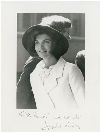 Lot #71 Jacqueline Kennedy Signed Photograph - Image 1