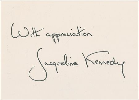 Lot #71 Jacqueline Kennedy Signed Photograph - Image 2