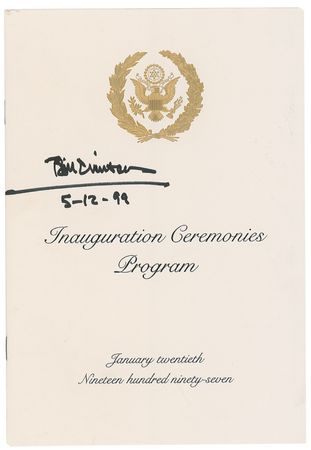 Lot #19 Bill Clinton Program