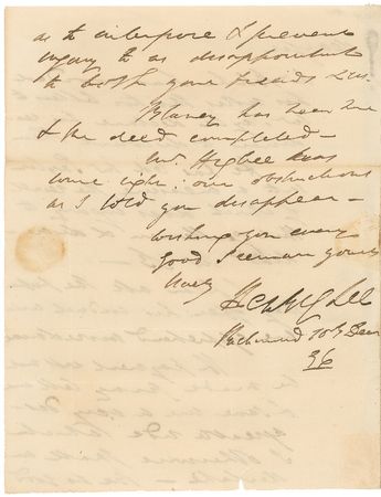 Lot #387 Henry Lee: ?Light-Horse Harry? attempts to settle a financial dispute to ?save me a very disagreeable ride which I otherwise shall undertake? - Image 2