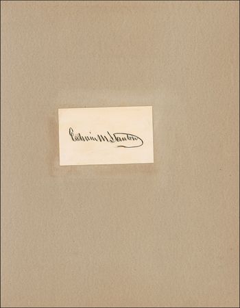 Lot #316 Edwin M. Stanton Signature - Image 2