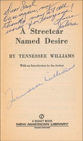 Lot #708 Tennessee Williams Book - Image 1