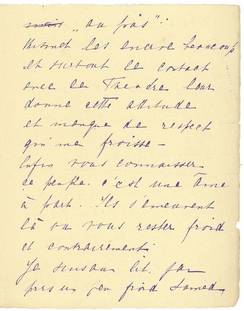 Lot #280 Mata Hari: The notorious German spy writes on performing for female spectators: “I don’t know why but I feel ill at ease, a feeling I do not otherwise experience…They are moved by what leaves you cold and vice versa” - Image 3