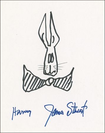 Lot #1275 James Stewart Sketch - Image 1