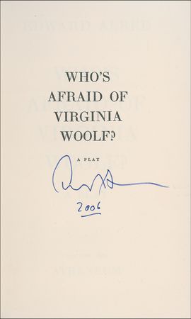 Lot #600 Edward Albee: Rare signed first edition of Virginia Woolf - Image 1