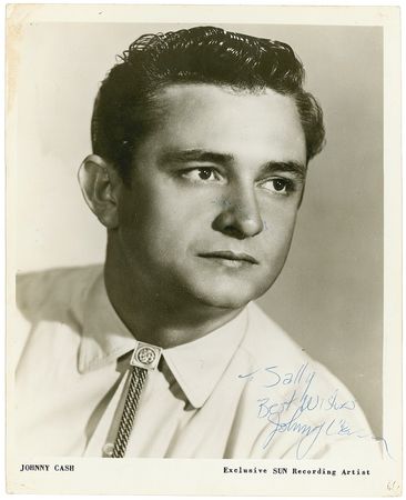 Lot #774 Johnny Cash Signed Photograph - Image 1