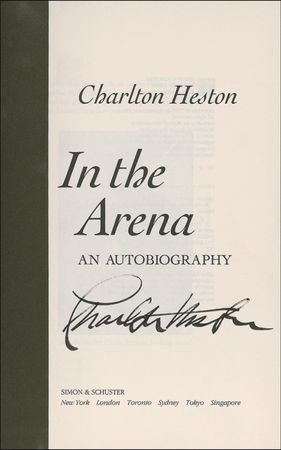 Lot #1153 Charlton Heston Book - Image 1