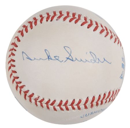 Lot #1425 Mantle, Mays, and Snider Baseball - Image 2